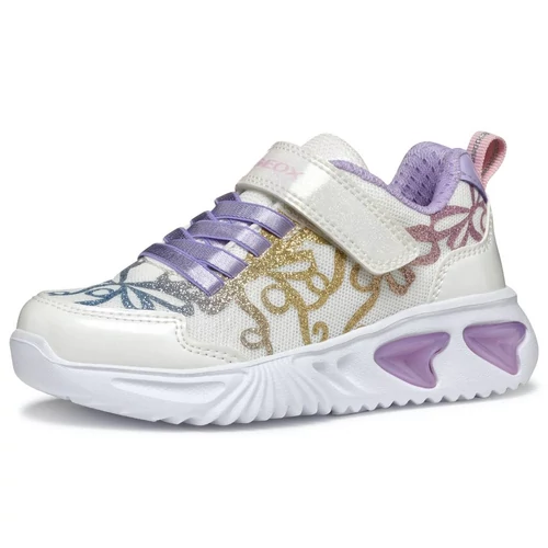 Sportos, könnyű Geox gyerekcipő, villogó leddel "Assister girl"