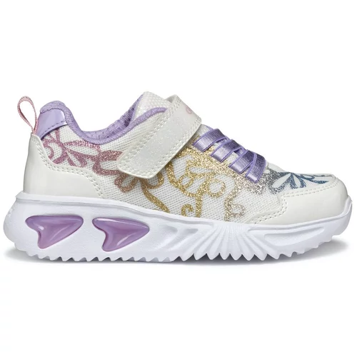 Sportos, könnyű Geox gyerekcipő, villogó leddel "Assister girl"