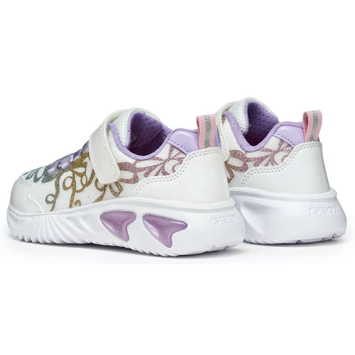Sportos, könnyű Geox gyerekcipő, villogó leddel "Assister girl"