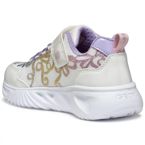 Sportos, könnyű Geox gyerekcipő, villogó leddel "Assister girl"
