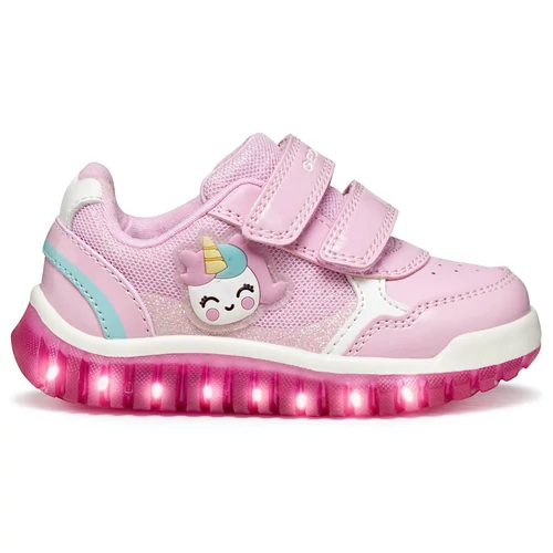 Lightyloo Toddler Girl – világító talpú "lélegző"elsőlépés Geox gyerekcipő, kislányoknak
