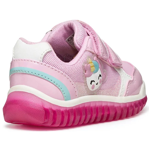 Lightyloo Toddler Girl – világító talpú "lélegző"elsőlépés Geox gyerekcipő, kislányoknak