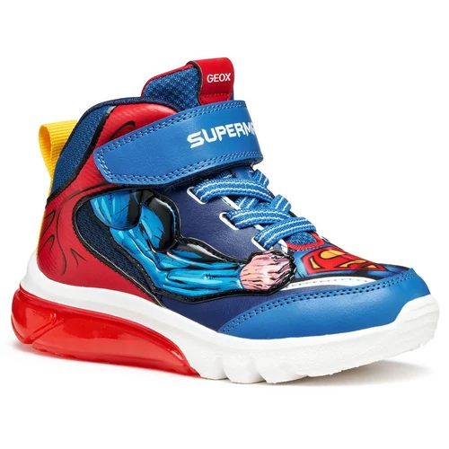 Minőségi, superman-es  "lélegző" Geox gyerekcipő, villogó ledekkel