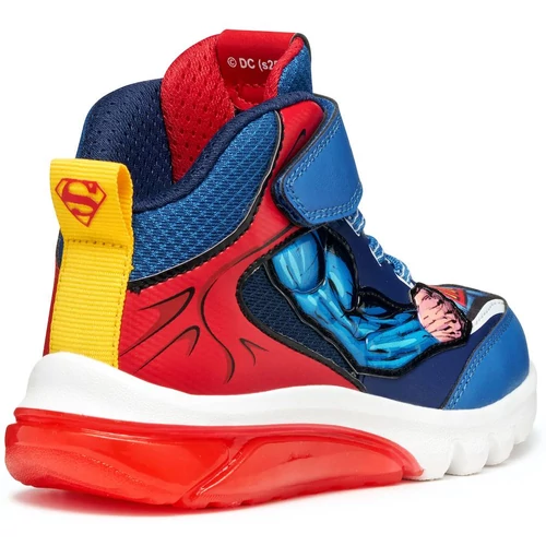 Minőségi, superman-es  "lélegző" Geox gyerekcipő, villogó ledekkel