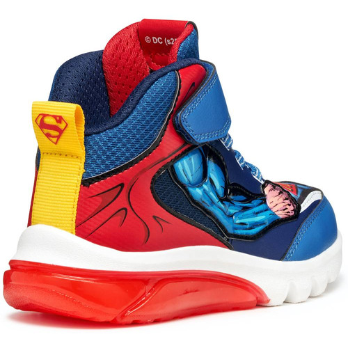Minőségi, superman-es "lélegző" Geox gyerekcipő, villogó ledekkel