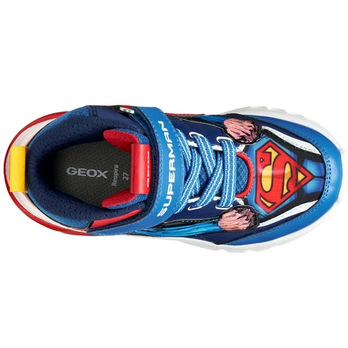 Minőségi, superman-es  "lélegző" Geox gyerekcipő, villogó ledekkel