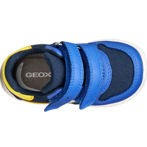 Geox kisfiú bokacipő – tépőzáras, légáteresztő talppal, kék-sárga