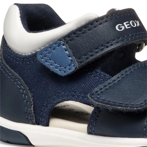 Geox első lépés kisfiú szandál – tépőzáras, bőr talpbetéttel, sötétkék