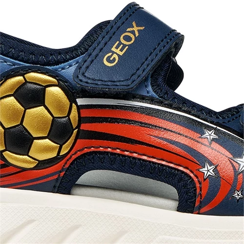 Geox kisfiú szandál – sportos, tépőzáras, focilabdás mintával