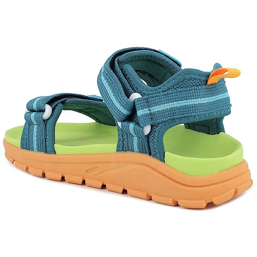 Zöld és türkiz színű, tépőzáras kislány Primigi szandál.