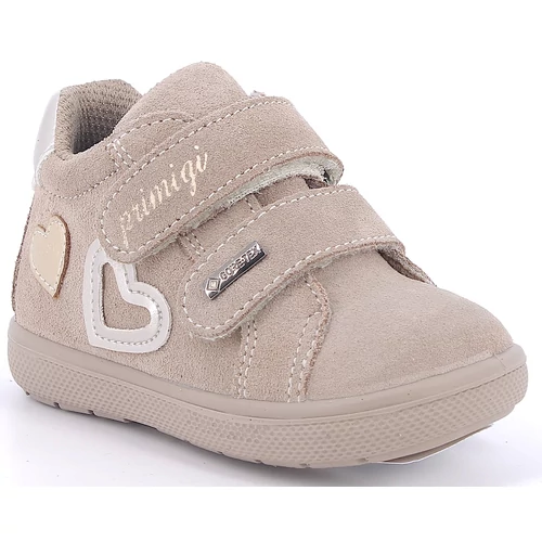 Vízálló, bézs velúrbőr Primigi gyerekcipő, az első lépésekhez