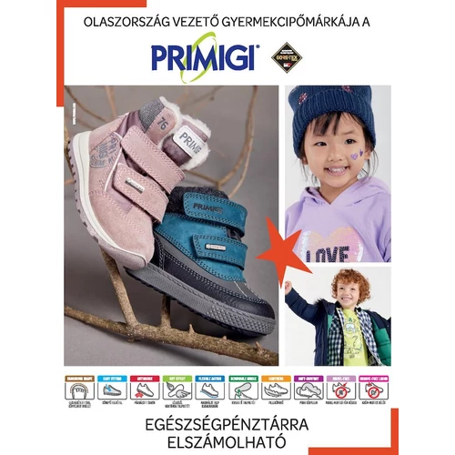 Vízálló, melegen bélelt Primigi gyerekcipő
