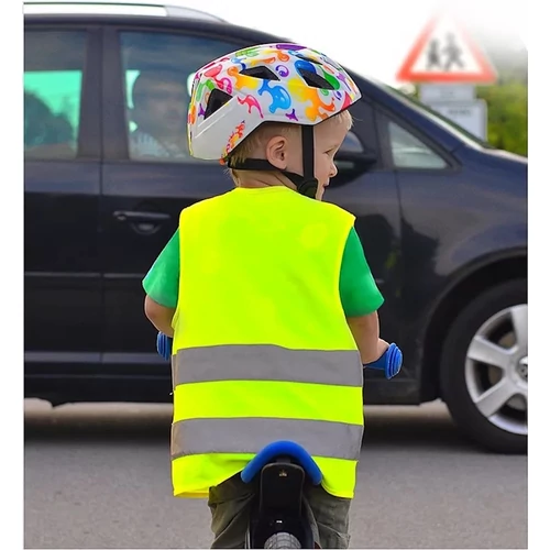 Dinós UV láthatósági gyerekmellény