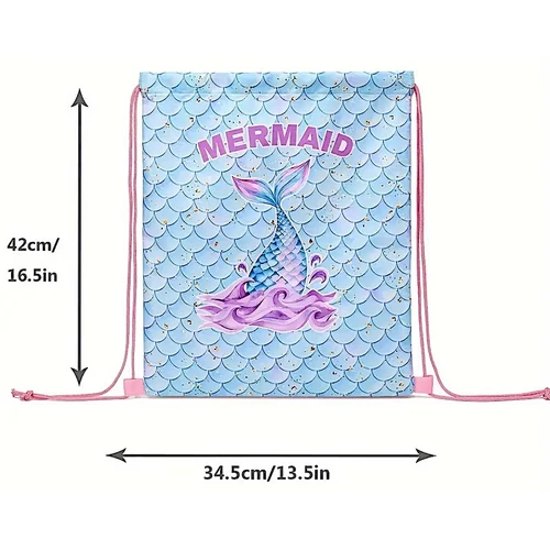 Sellő mintás gyerek tornazsák